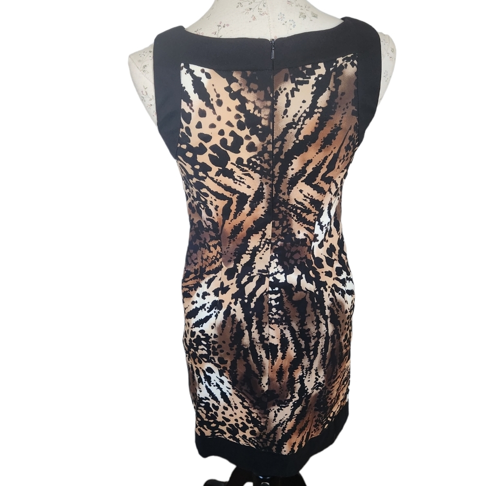 AB Studio Dress cheetah print dress Size 2.  NWT - Picture 5 of 11